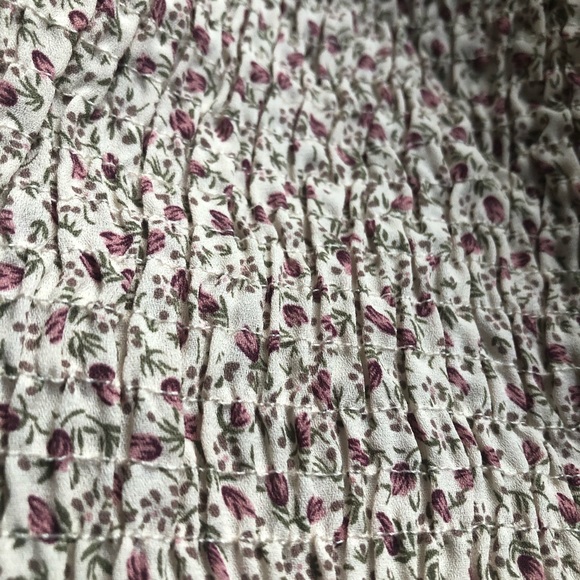 Floral Smocked Off Shoulder Dress - Picture 5 of 5